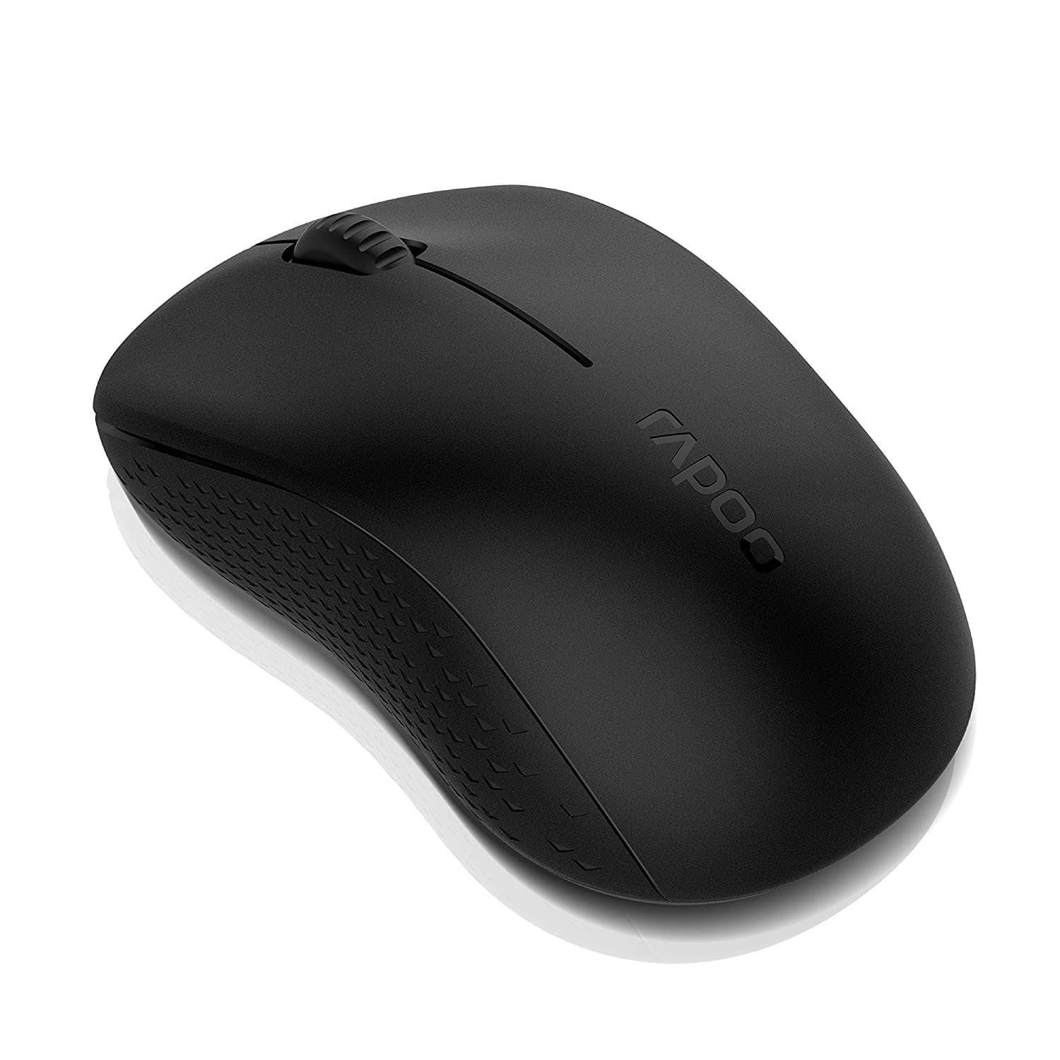 RAPOO M20 Wireless Mouse, 2.4 GHz with USB Nano Receiver, Optical Tracking, Ambidextrous, PC/Mac/Laptop - Black - 1