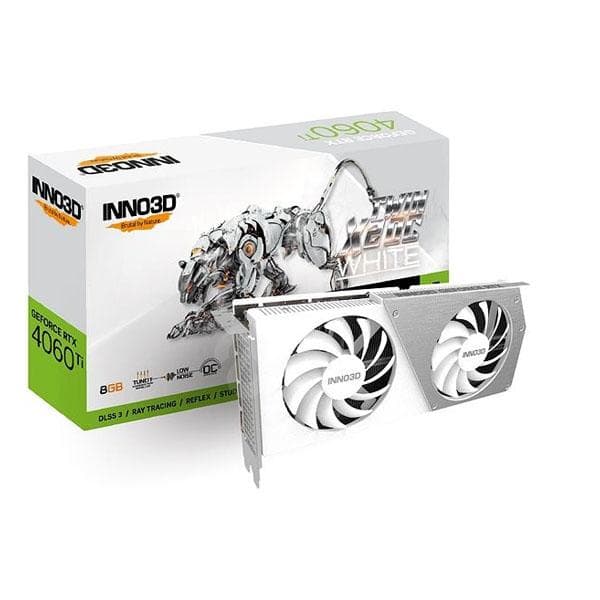 INNO3D GEFORCE RTX 4060 Ti 8GB TWIN X2 OC WHITE Graphics card - 1