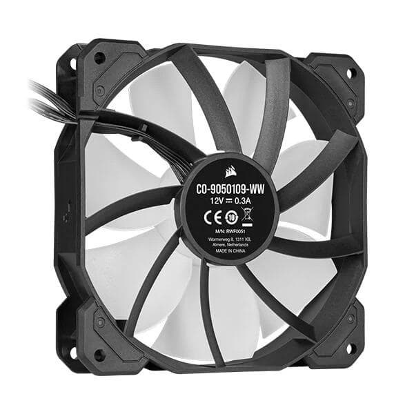Corsair ICUE SP120 RGB Elite Black Cabinet Fan With Lighting Node Core (Triple Pack) - 2