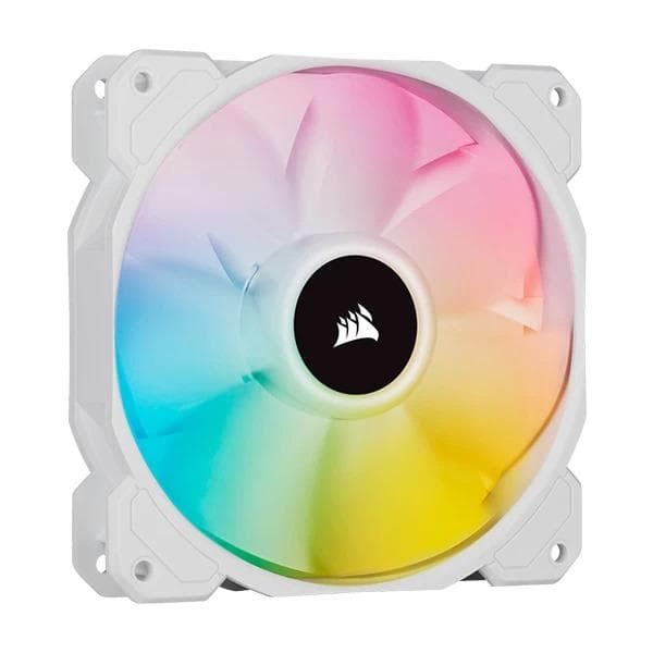 Corsair ICUE SP120 RGB Elite White Cabinet Fan With Lighting Node Core (Triple Pack) - 2