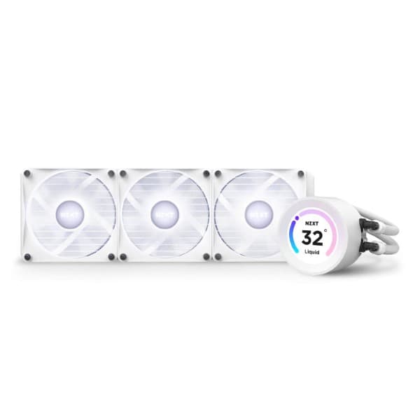 NZXT Kraken Elite 360mm RGB AIO Liquid CPU Cooler White - 2