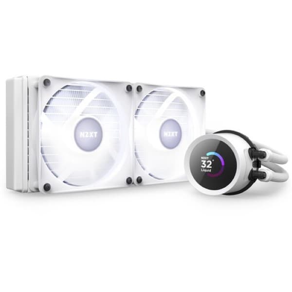 NZXT Kraken 240 RGB 240mm AIO Liquid Cpu Cooler - White - 7