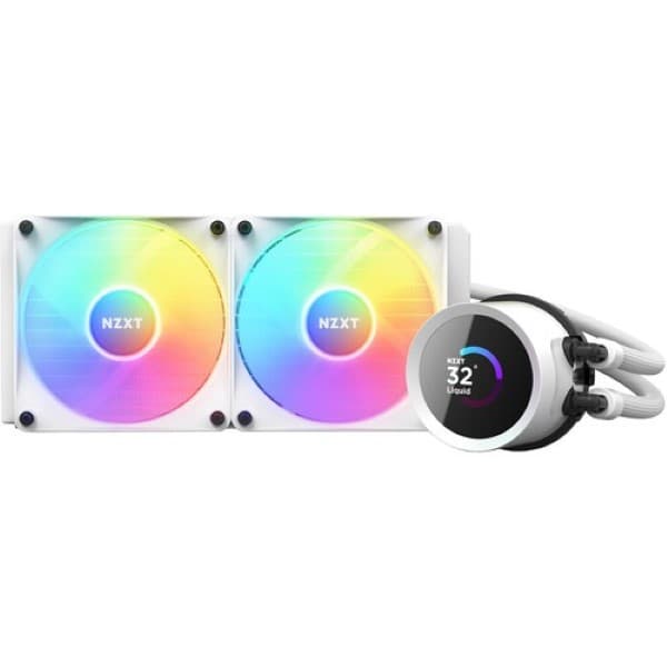 NZXT Kraken 240 RGB 240mm AIO Liquid Cpu Cooler - White - 1