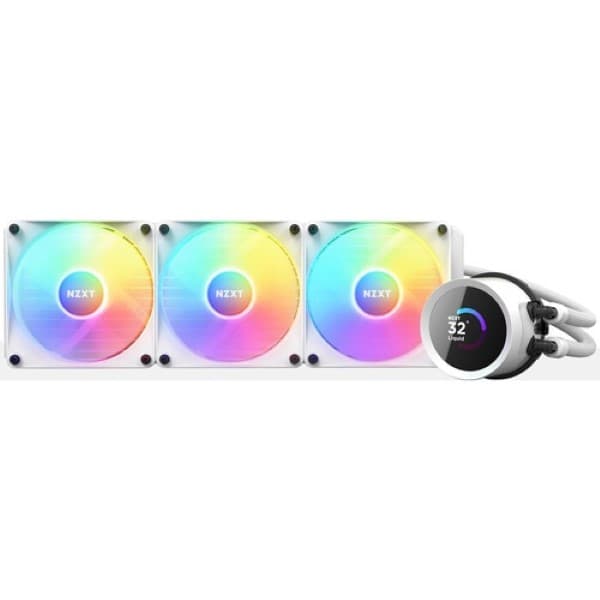 NZXT Kraken 360 RGB 360mm AIO Liquid Cooler with LCD Dispay (White) - 1