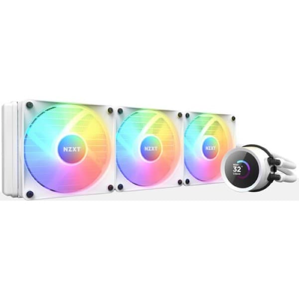 NZXT Kraken 360 RGB 360mm AIO Liquid Cooler with LCD Dispay (White) - 2