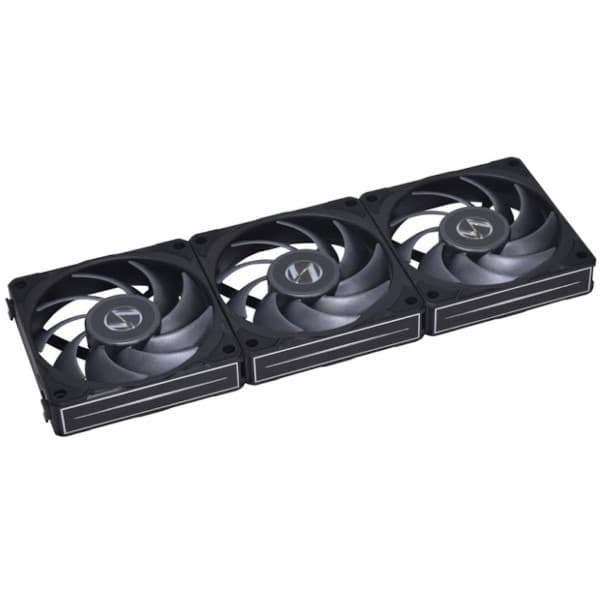 Lian Li Uni Fan P28 Fluid Dynamic Bearing 120mm Case Fan - Black - 3 Pack - 7