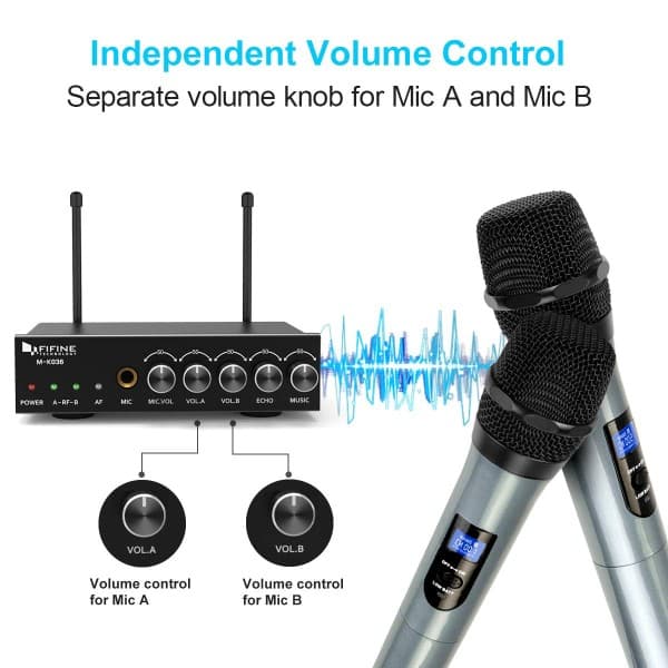 Fifine K036 - Wireless Handheld Microphone - 5
