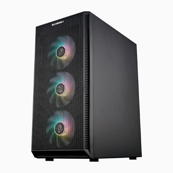Zebronics Zeb-Hades Mid Tower Gaming Cabinet - 1