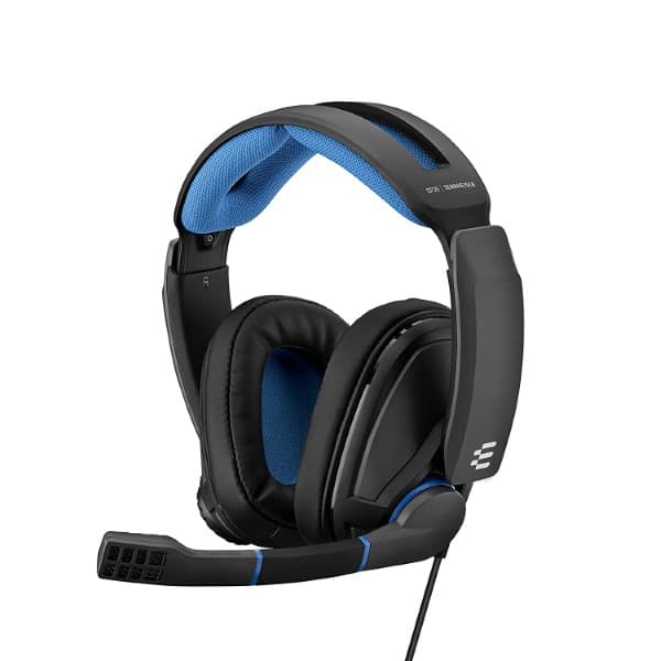 Sennheiser GSP 300 Wired Over Ear Headphones with Mic (Blue/Black) - 1