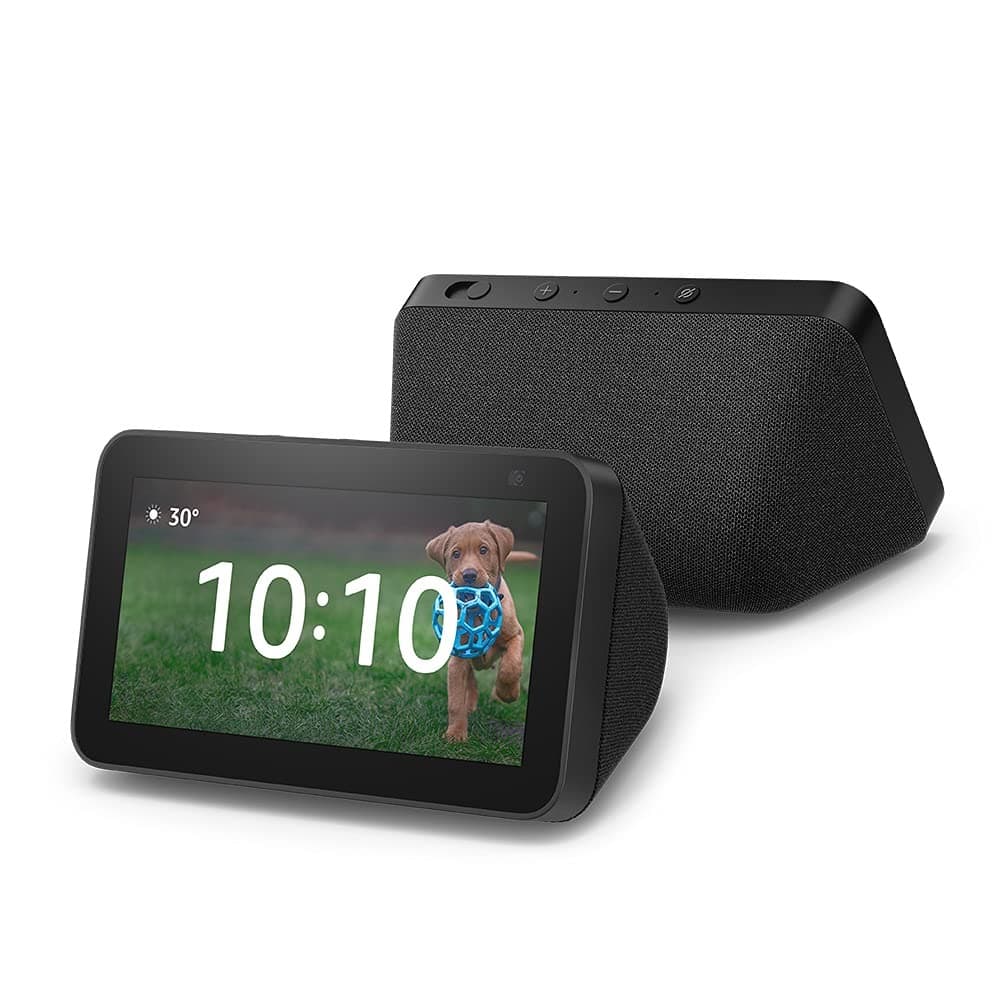 Amazon Echo Show 5 (2nd Gen, 2021 release) - Smart speaker with 5.5" screen, crisp sound and Alexa (Black) - 1