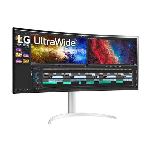 LG 38WP85C-W 38-inch Curved 21:9 UltraWide QHD+ IPS Monitor with USB Type C (90W Power delivery), DCI-P3 95% Color Gamut with HDR 10 and Tilt/Height Adjustable Stand - 2