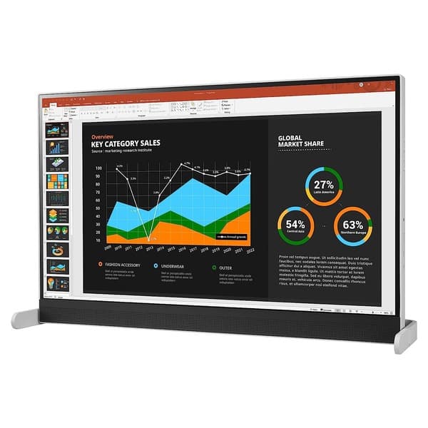 LG Libero Monitor 27 Inch QHD with Detachable Full HD Detachable Webcam, Built-in Speakers and USB C connectivity with 65W Power Delivery (27BQ70QC-S) - 5