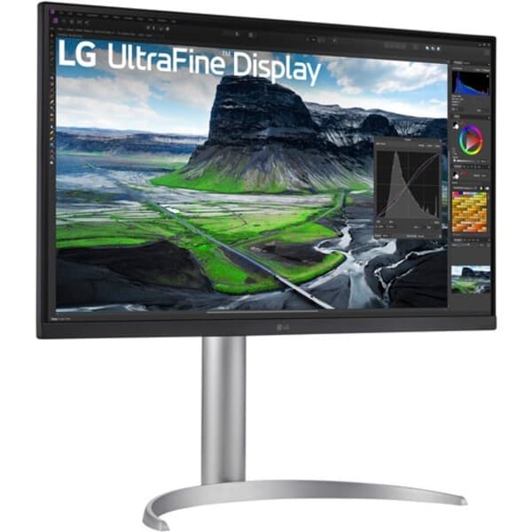 LG Ultrafine 27UQ850-W 27 Inch UHD (3840 x 2160) 4K Monitor with Nano IPS Display, 2000:1 Contrast Ratio, DCI-P3 98% (Typ.), VESA Display HDR 400, AMD Freesync, USB Type C Power Delivery (90W), White - 2