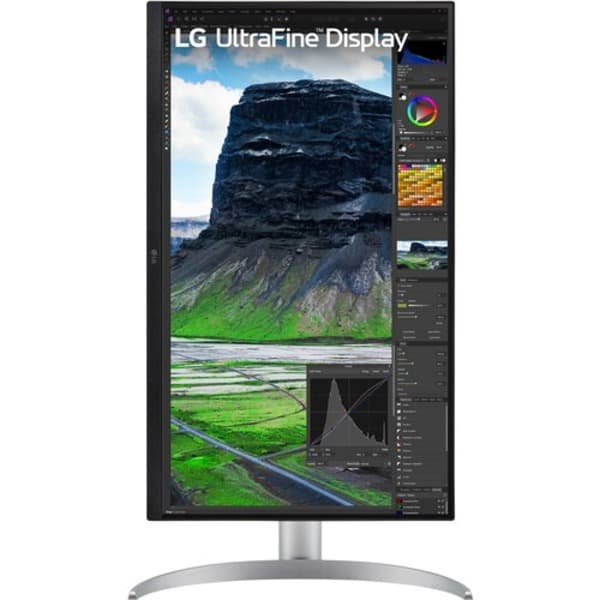 LG Ultrafine 27UQ850-W 27 Inch UHD (3840 x 2160) 4K Monitor with Nano IPS Display, 2000:1 Contrast Ratio, DCI-P3 98% (Typ.), VESA Display HDR 400, AMD Freesync, USB Type C Power Delivery (90W), White - 3