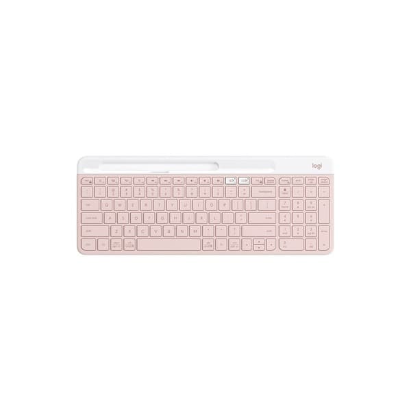 Logitech K580 Slim Multi-Device Wireless Keyboard Bluetooth (Rose) - 1