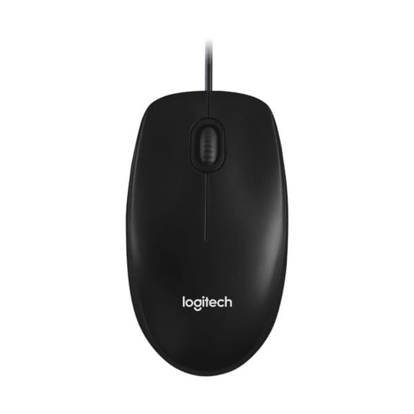 Logitech M100R Wired Optical Mouse (Black) - 1
