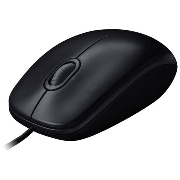 Logitech M100R Wired Optical Mouse (Black) - 3