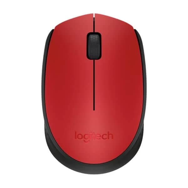 Logitech M171 Wireless Mouse (Red/Black) - 1