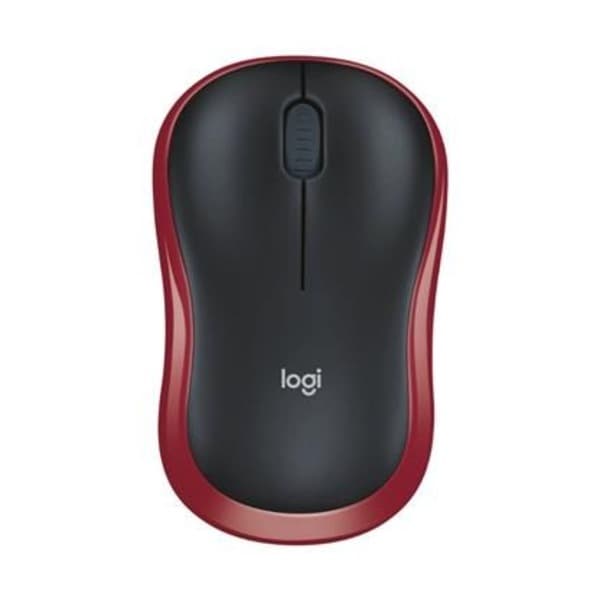 Logitech M185 Wireless USB Mouse (Red) - 1