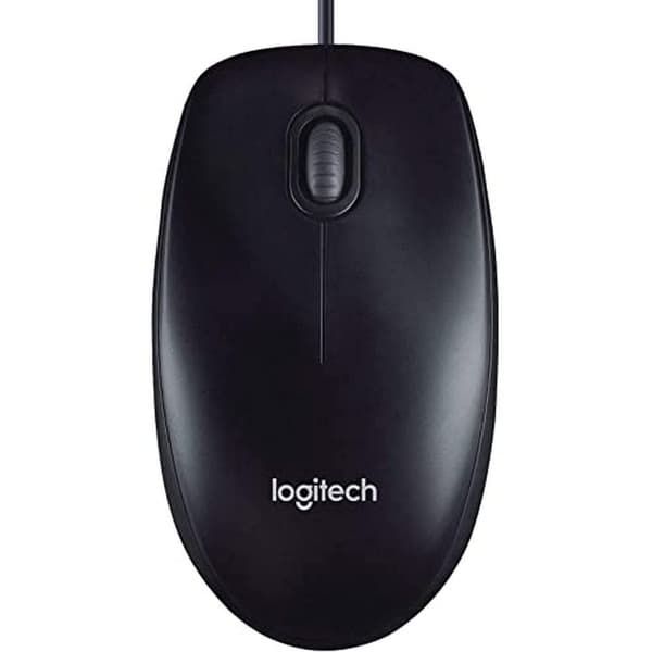 Logitech M90 Wired USB Mouse (Black) - 1