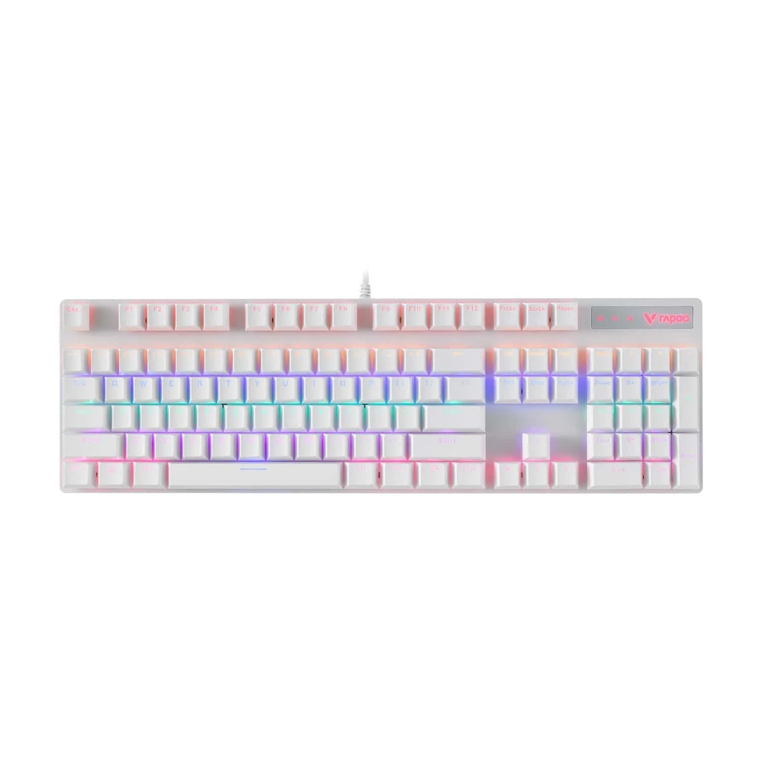 Rapoo V500PRO Mechanical Gaming Keyboard (White) - 1