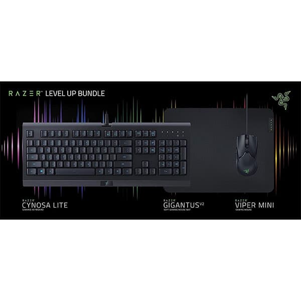 Razer Level Up Bundle - Cynosa Lite, Gigantus V2 Medium, Viper Mini - 7