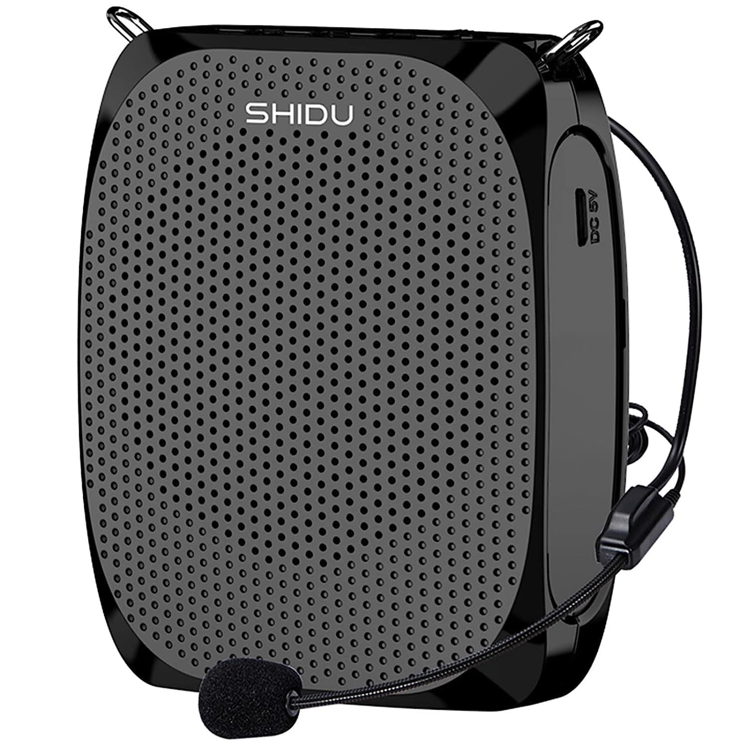 SHIDU S258 Portable Voice Personal Microphone Headset Rechargeable Mini Pa System Amplifier/Speaker, Black - 1