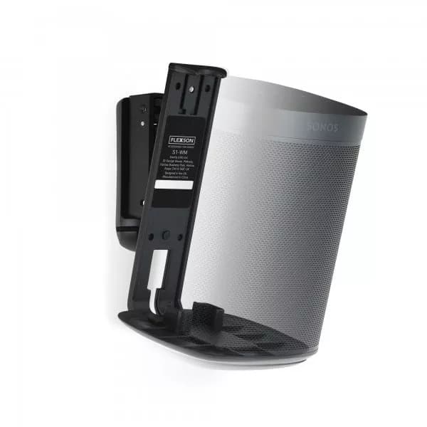 Flexson Wall Mount for Sonos One, One SL and Play:1 (Black) - 1
