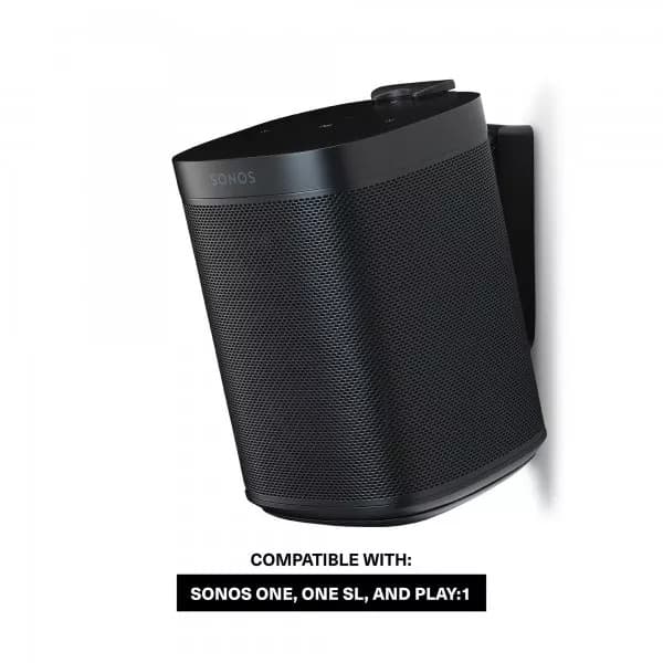 Flexson Wall Mount for Sonos One, One SL and Play:1 (Black) - 2