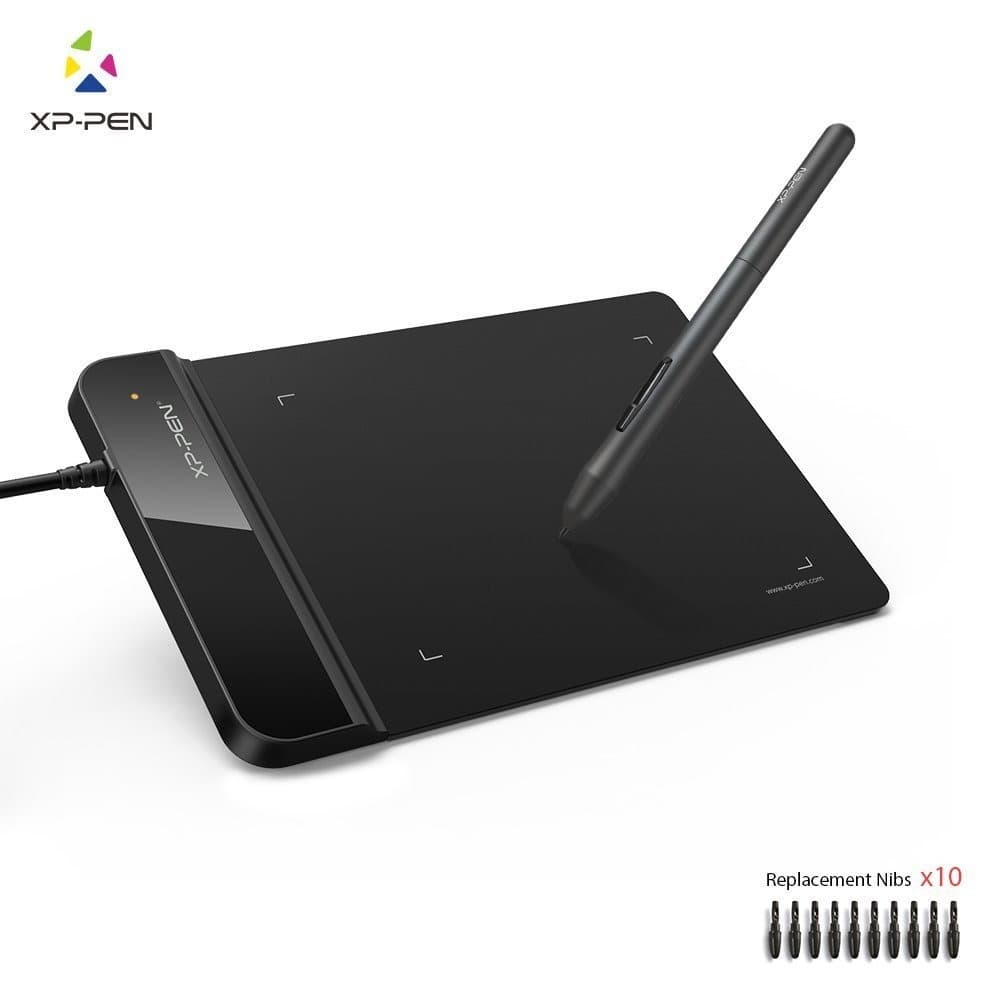 XP-PEN StarG430S Graphics Drawing Tablet Signature Tablet Pen Tablet 4x3 Size, 8192 Levels of Pressure Sensitivity, Battery Free Stylus and 20 Replacement Nibs (Black) - 2