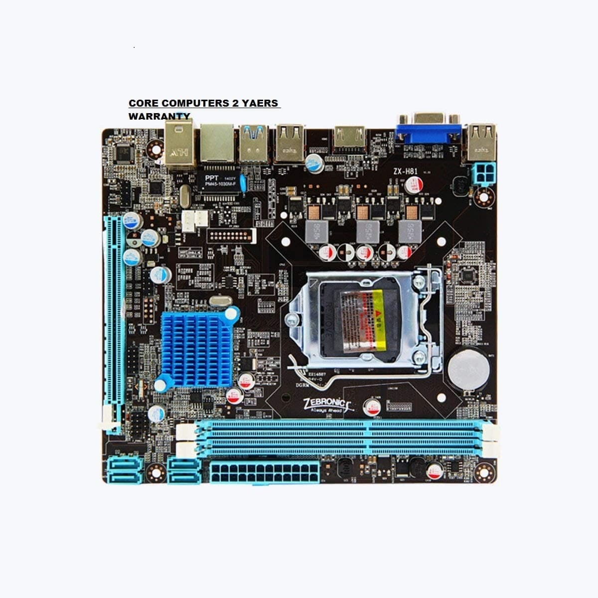 ZEBRONICS H81 LGA 1150 Socket Motherboard - 1