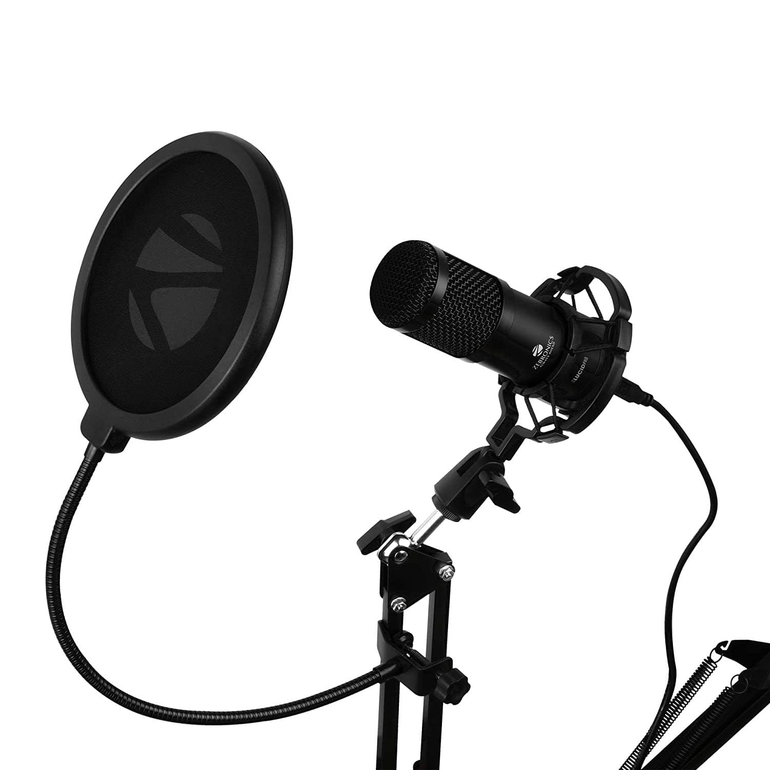 ZEBRONICS Zeb-Lucid PRO Desktop Mount Condenser Microphone - 1