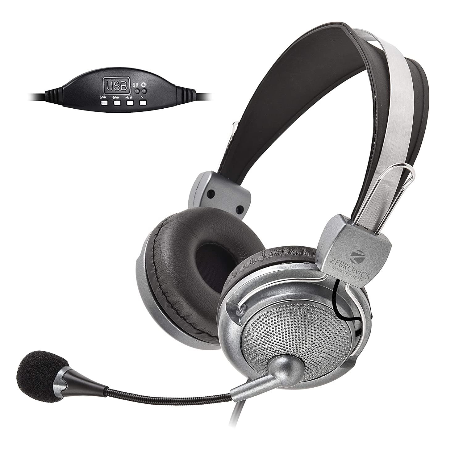 ZEBRONICS Zeb-Supreme USB Wired Headphone with Mic - 1