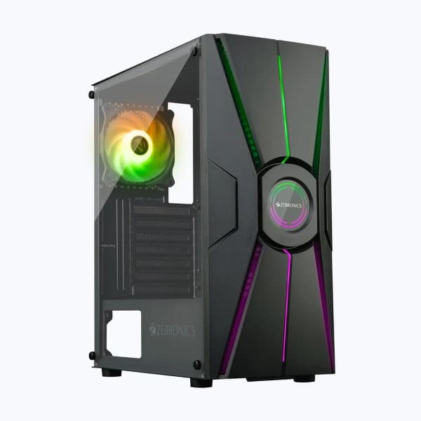 ZEBRONICS Zeb-Ashin Mid tower Gaming Cabinet - 1