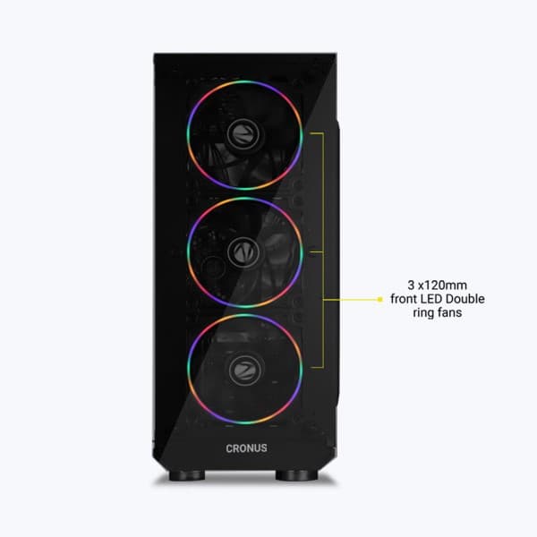 Zebronics Zeb-Cronus Premium Gaming Cabinet - 8