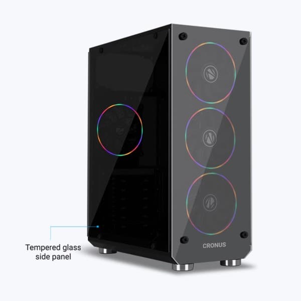 Zebronics Zeb-Cronus Premium Gaming Cabinet - 7