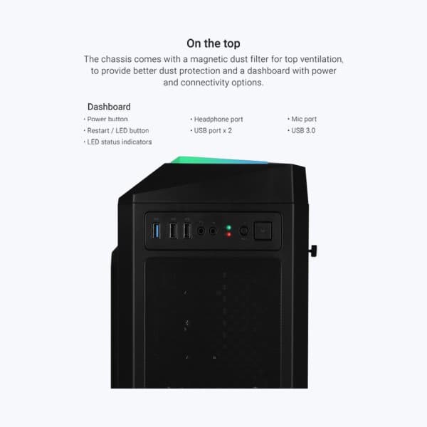 Zebronics Zeb-Enyo Premium gaming Cabinet - 3