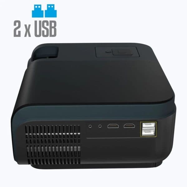 Zebronics Zeb-LP3500 (3800 lm / 2 Speaker) Portable Projector (Black) - 2