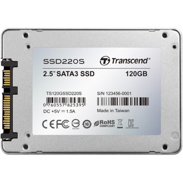 Transcend 120GB SSD220 SATA III 2.5" Internal SSD - 3