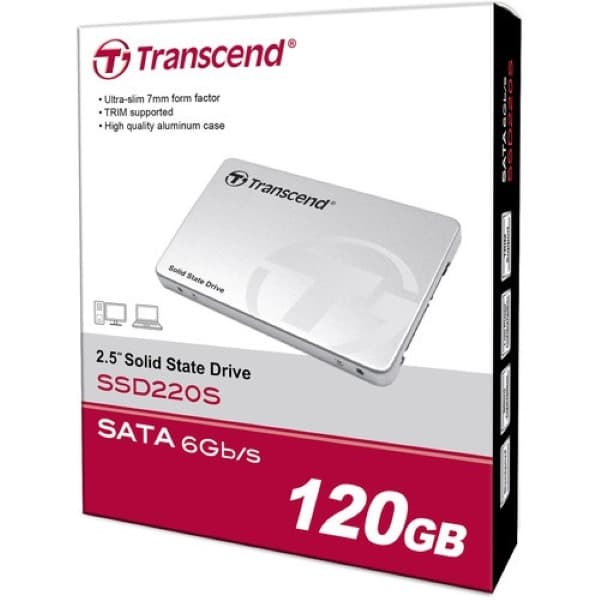 Transcend 120GB SSD220 SATA III 2.5" Internal SSD - 2