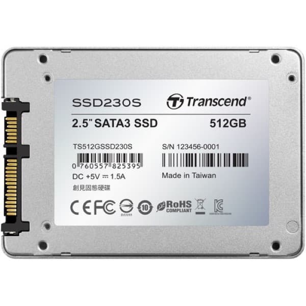 Transcend 512GB SSD230 SATA III 2.5" Internal SSD - 3