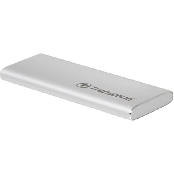 Transcend 250GB ESD260C USB 3.2 Gen 2 Type-C Portable Solid-State Drive (Silver) - 3