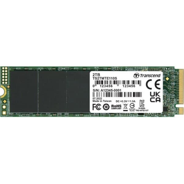 Transcend 2TB 110S M.2 PCIe Gen3 x4 SSD - 1