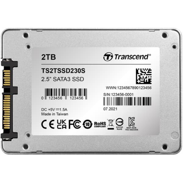 Transcend 2TB SSD230 SATA III 2.5" Internal SSD - 6