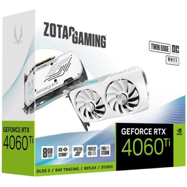 ZOTAC Gaming GeForce RTX 4060 Ti 8GB Twin Edge OC White Edition - 2