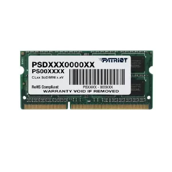 Patriot Signature DDR3 4GB (1 x 4 GB) 1600MHz CL11 (PC3-12800) SODIMM Laptop Ram - 1