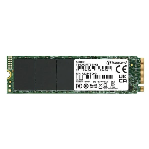 Transcend 500GB SSD NVMe PCIe SSD 110Q - 1