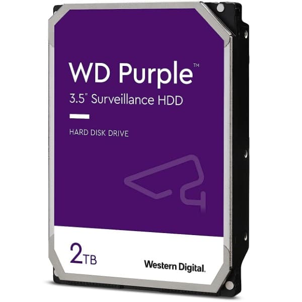 Western Digital Purple Surveillance 2TB 3.5 inch SATA Hard Drive - 1