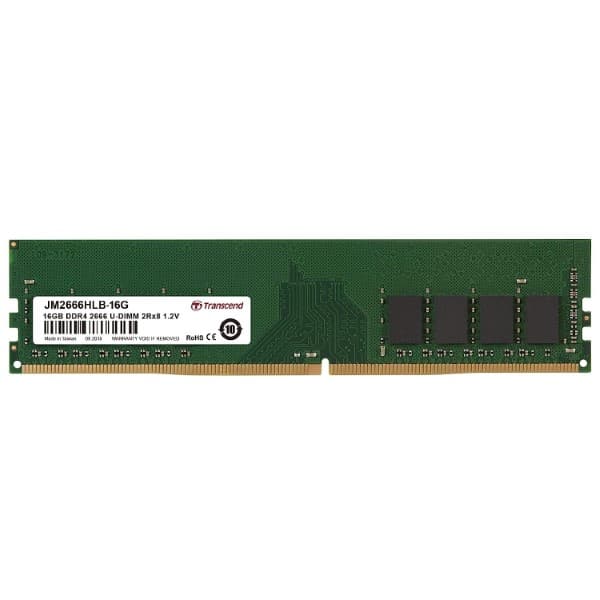 Transcend JetRam 16GB (1 X 16GB) DDR4 2666 MHz CL19 Desktop Ram (JM2666HLB-16G) - 1
