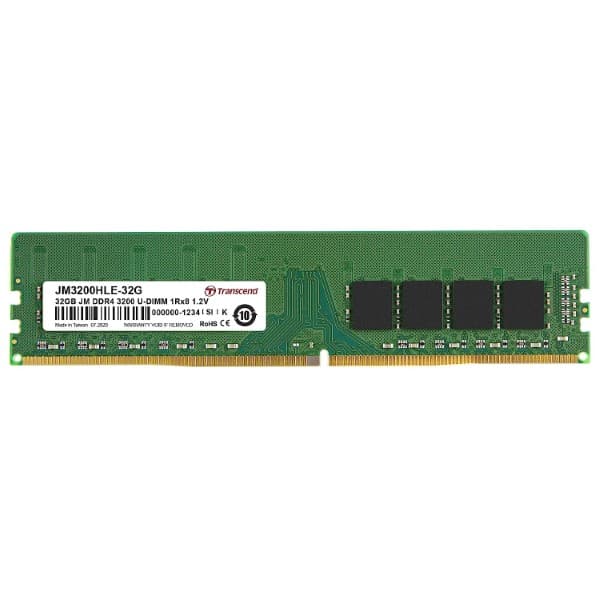Transcend 32GB DDR4 3200MHz Desktop Memory JM3200HLE-32G - 1